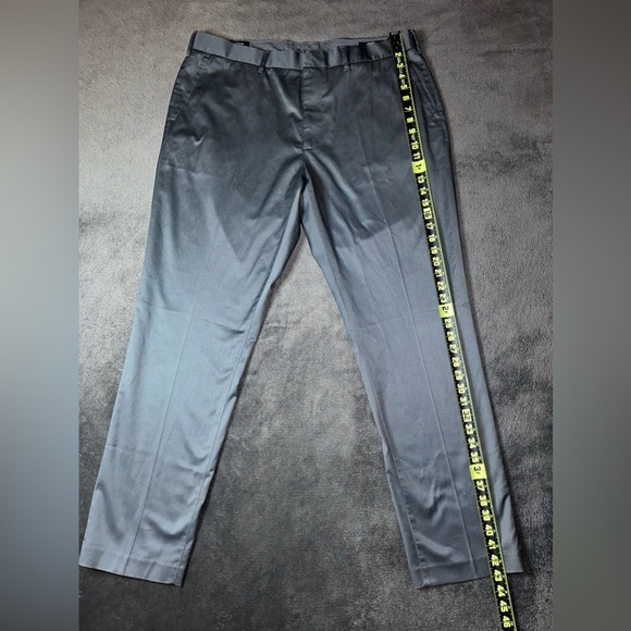 Nordstrom Men’s Shop Size 38W 32L Gray Athletic Fit Wedding Office Dress Pants - Picture 2 of 13